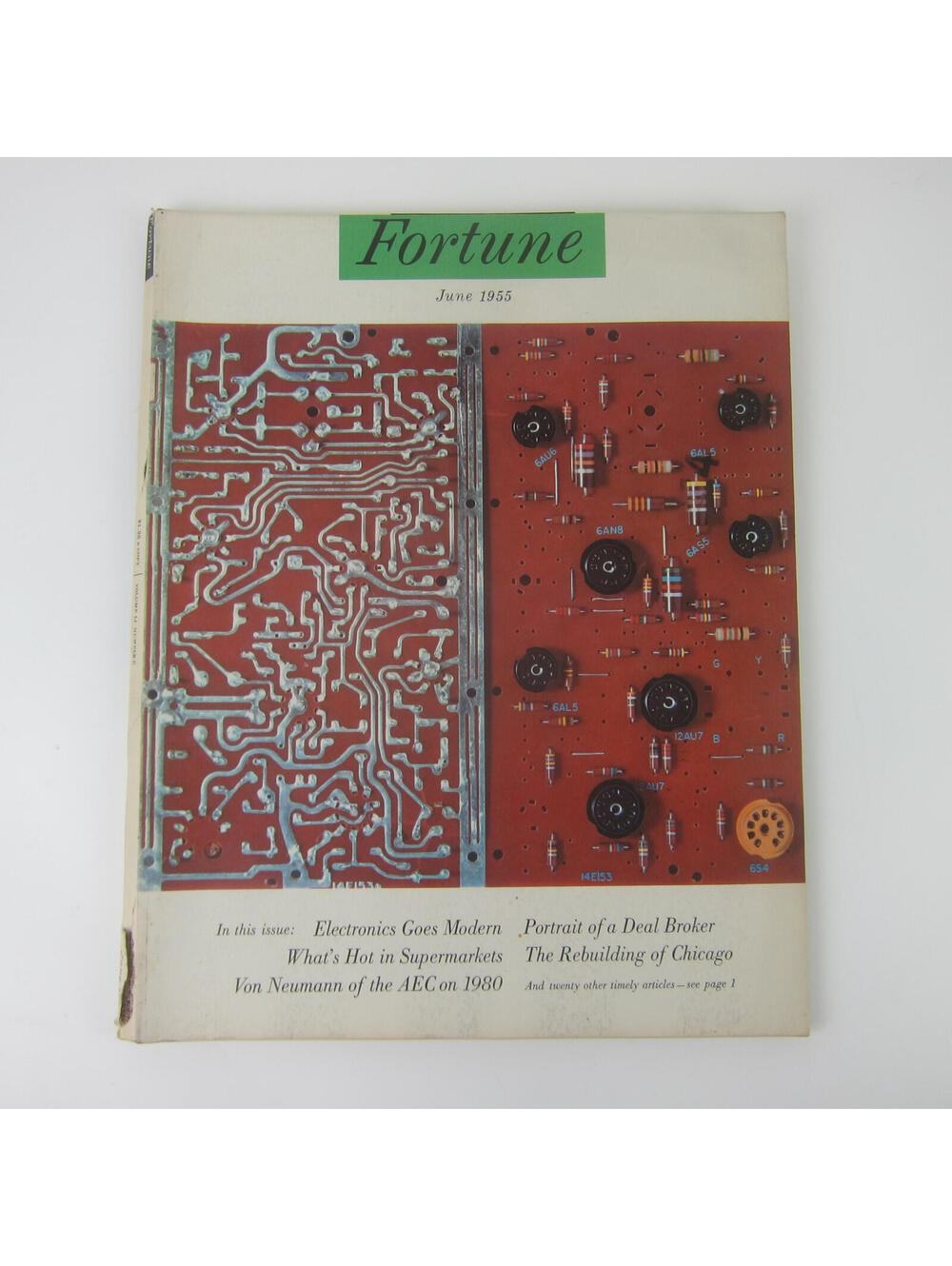 Vintage FORTUNE Magazine June 1955 John Von Neumann John Elsbach Classic Car Ads
